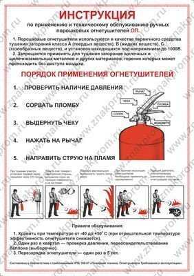 Порошковый специальный закачной огнетушитель - центр автоматики