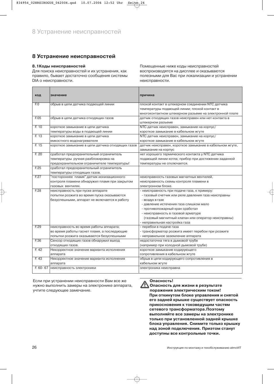 Вероятные ошибки, их коды и неисправности котлов вайлант (vaillant)