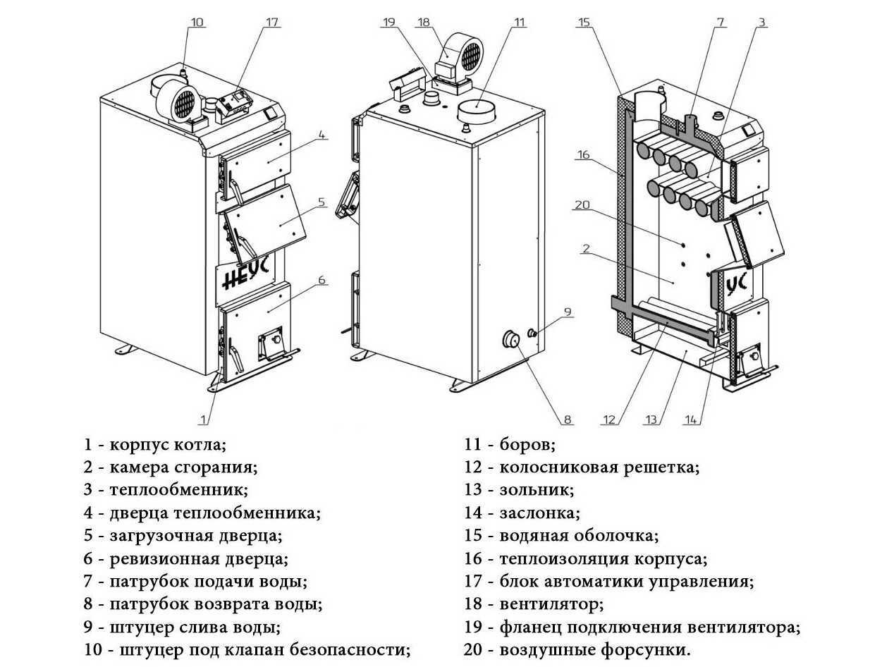 Схемы подключения электрического и твердотопливного котла - tokzamer.ru