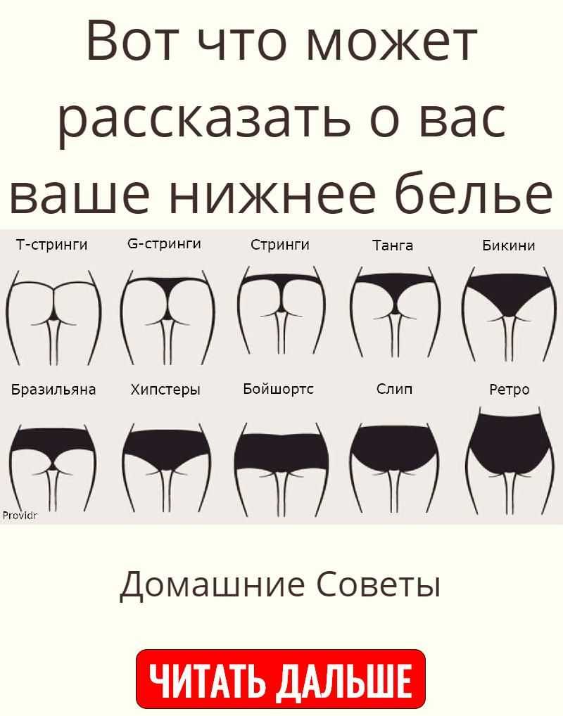 Размер женских трусов, таблица: как определить размер