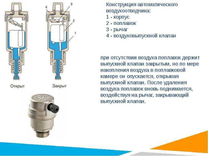 Воздухоотводчик на схеме