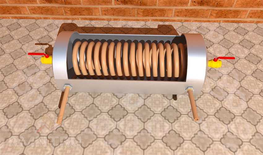 Самодельное отопление дома. Спиральный медный теплообменник д32. Теплообменник для печи на дровах для отопления. Теплообменник для домашнего отопления. Самодельный теплообменник.