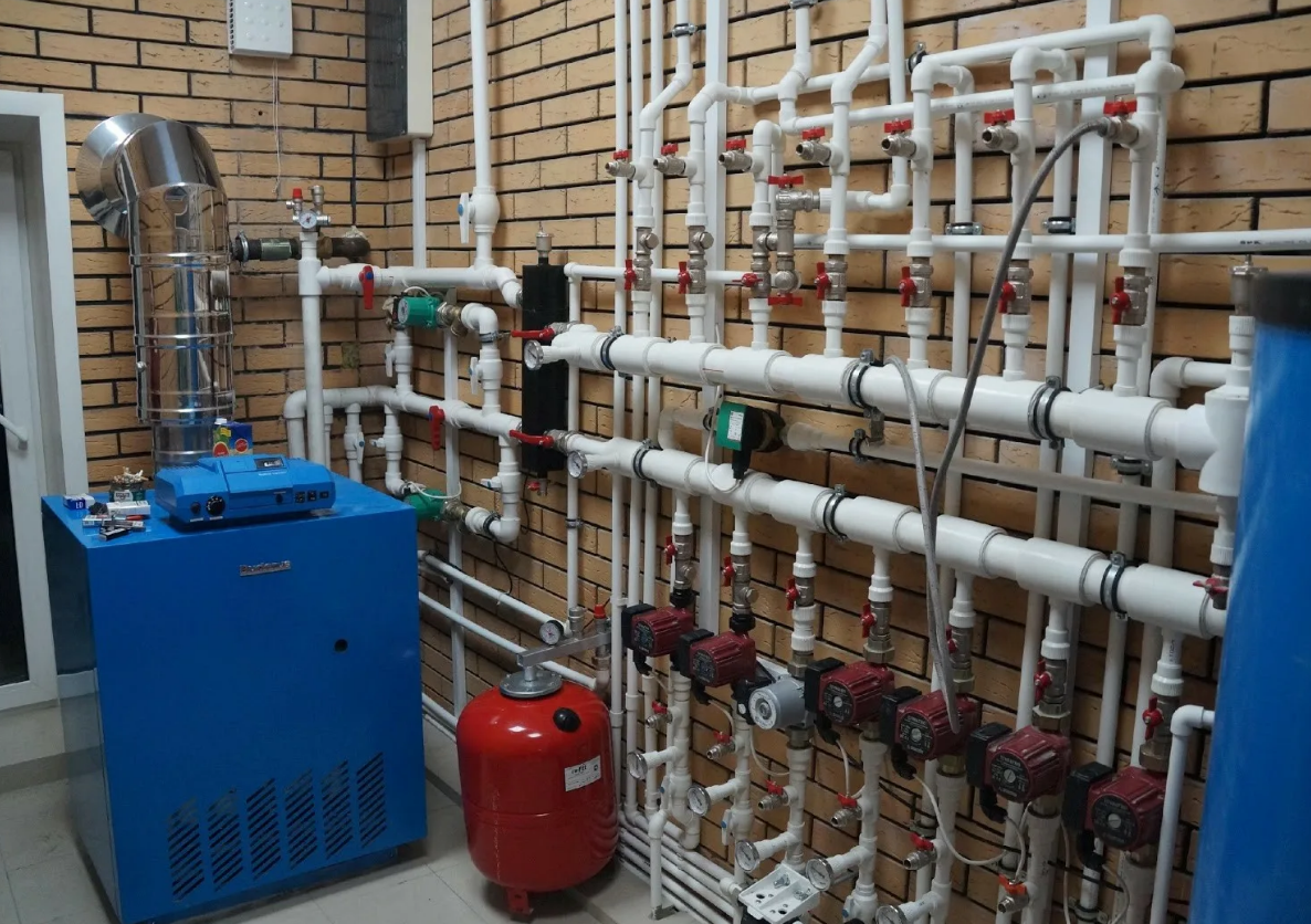 Схема газового отопления и монтаж котла в частном доме
