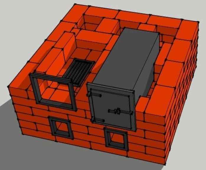 Мангал с плитой из кирпича своими руками: порядовка