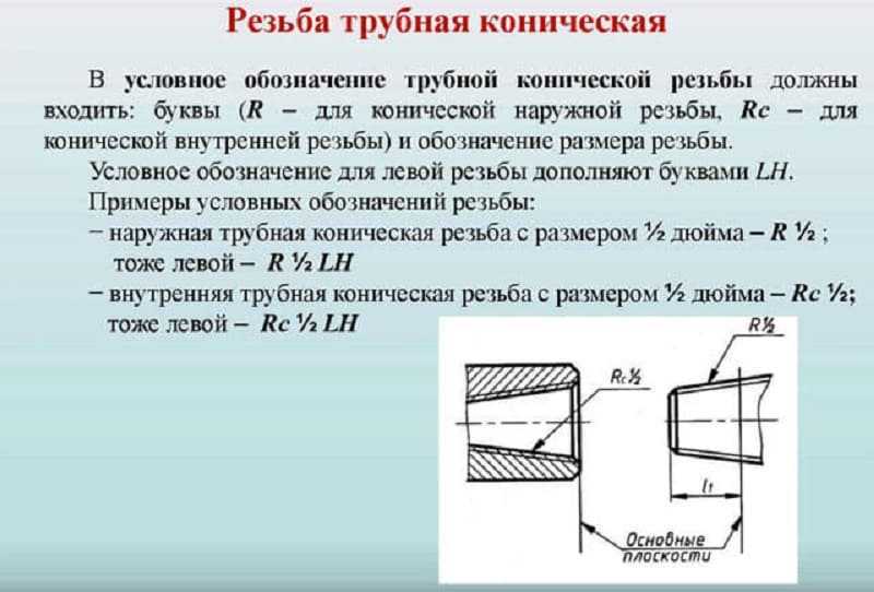 Размеры трубной резьбы, дюймовая резьба гост, показатели и особенности