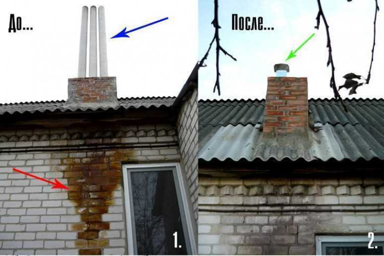 Асбестоцементные трубы для дымохода: ошибки монтажа