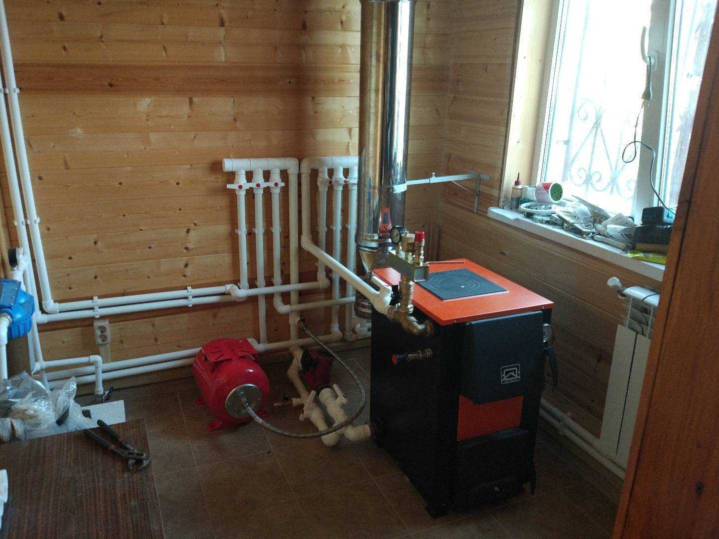 Схема отопления частного дома с газовым котлом и монтаж в квартире своими руками