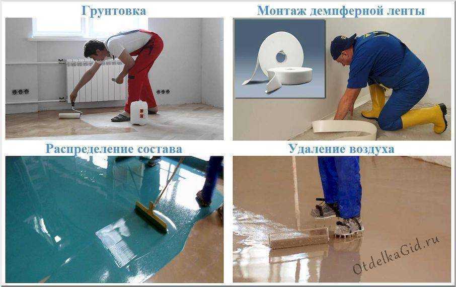 Пошаговая инструкция: заливаем наливной пол