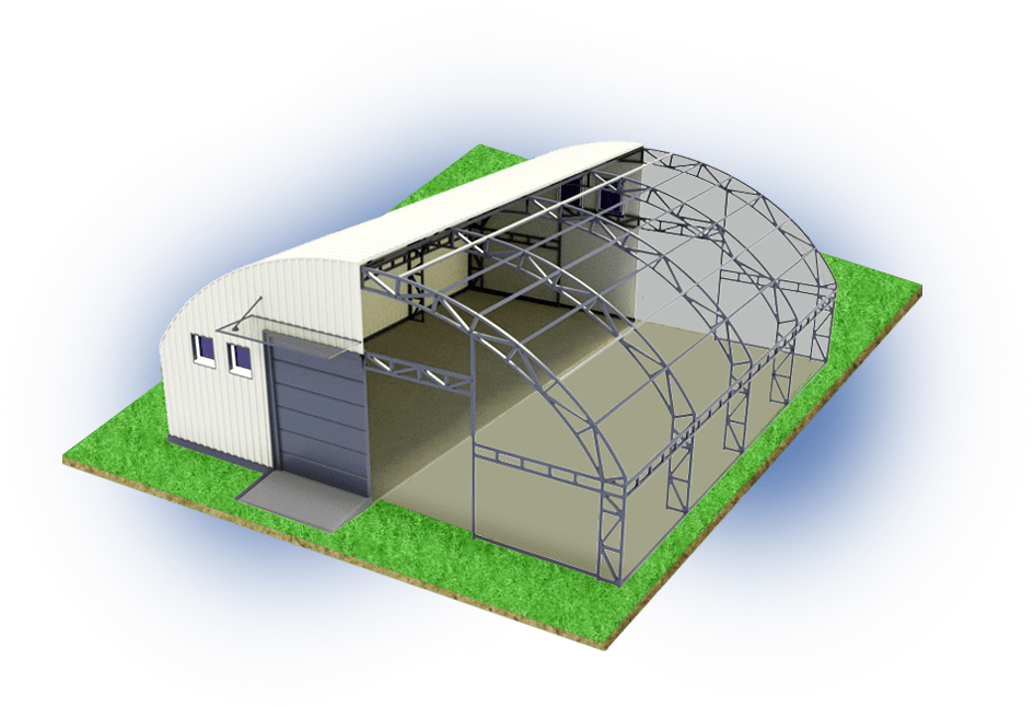 Проект ангара из металлоконструкций