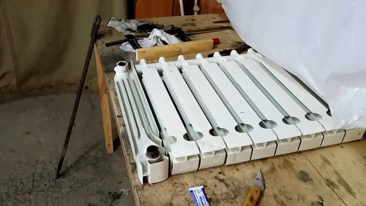 Как разобрать радиатор отопления