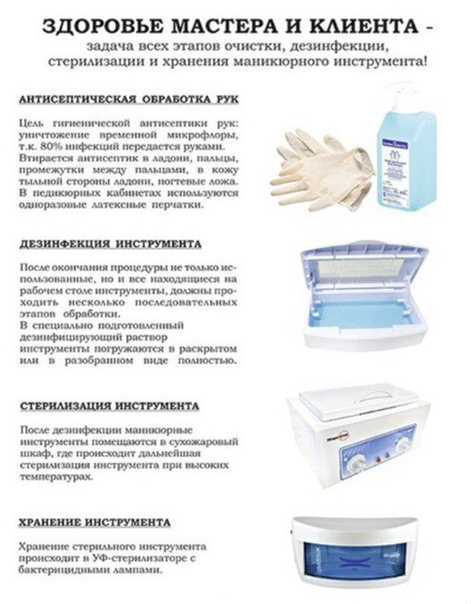Стерилизация маникюрных инструментов: как разводить дезинфицирующие средства, этапы в домашних условиях по санпину, бокс и духовка