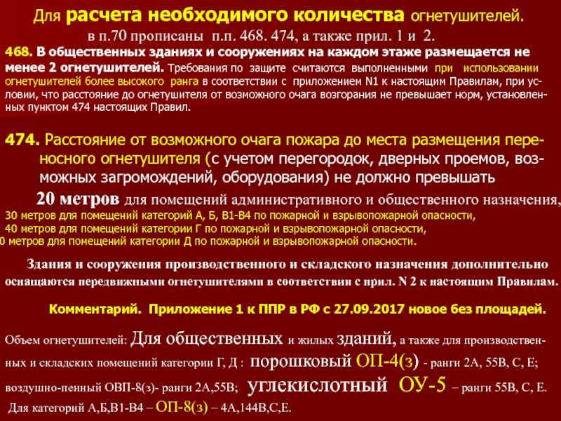 Перезарядка огнетушителей по правилам пб, гост и сп